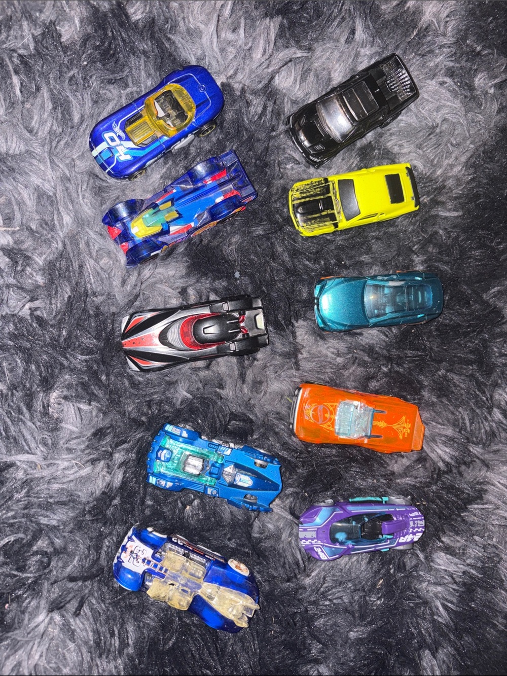 10-Piece Mixed Toy Car & Hot Wheels Lot